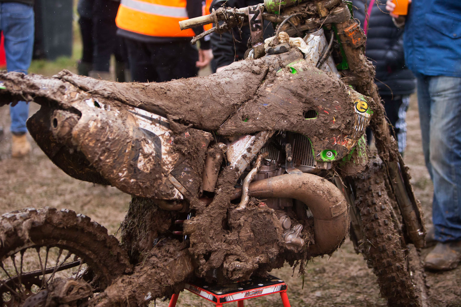 There's a lovely two-stroke under there