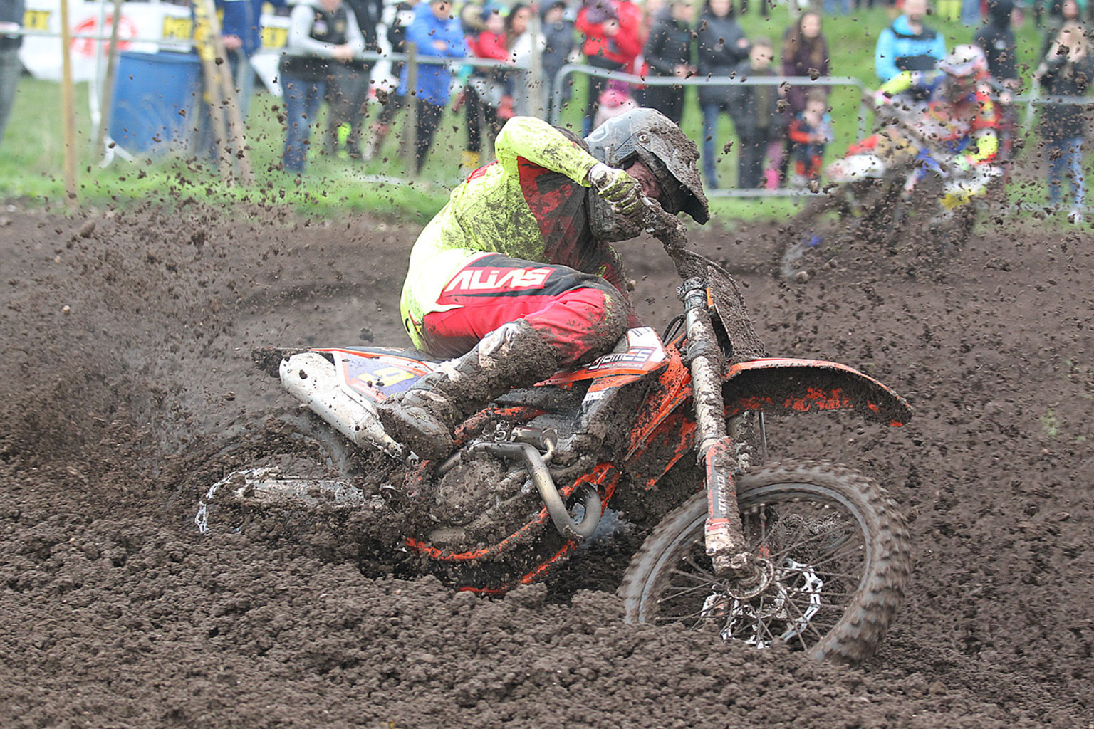 Great action from Bradley Tranter in moto one