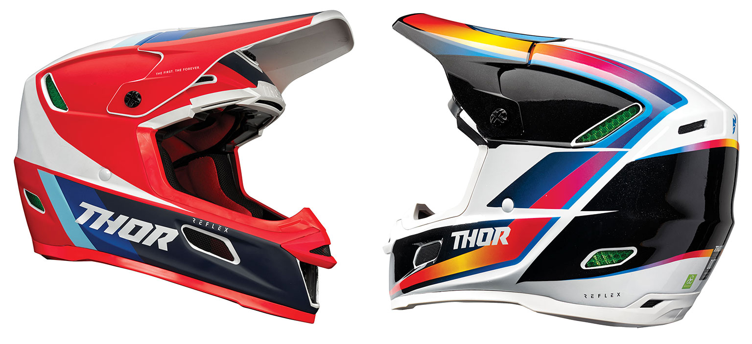 SHEAR Gloss Black/Acid Choose Size Thor MX Motocross Sector Helmet