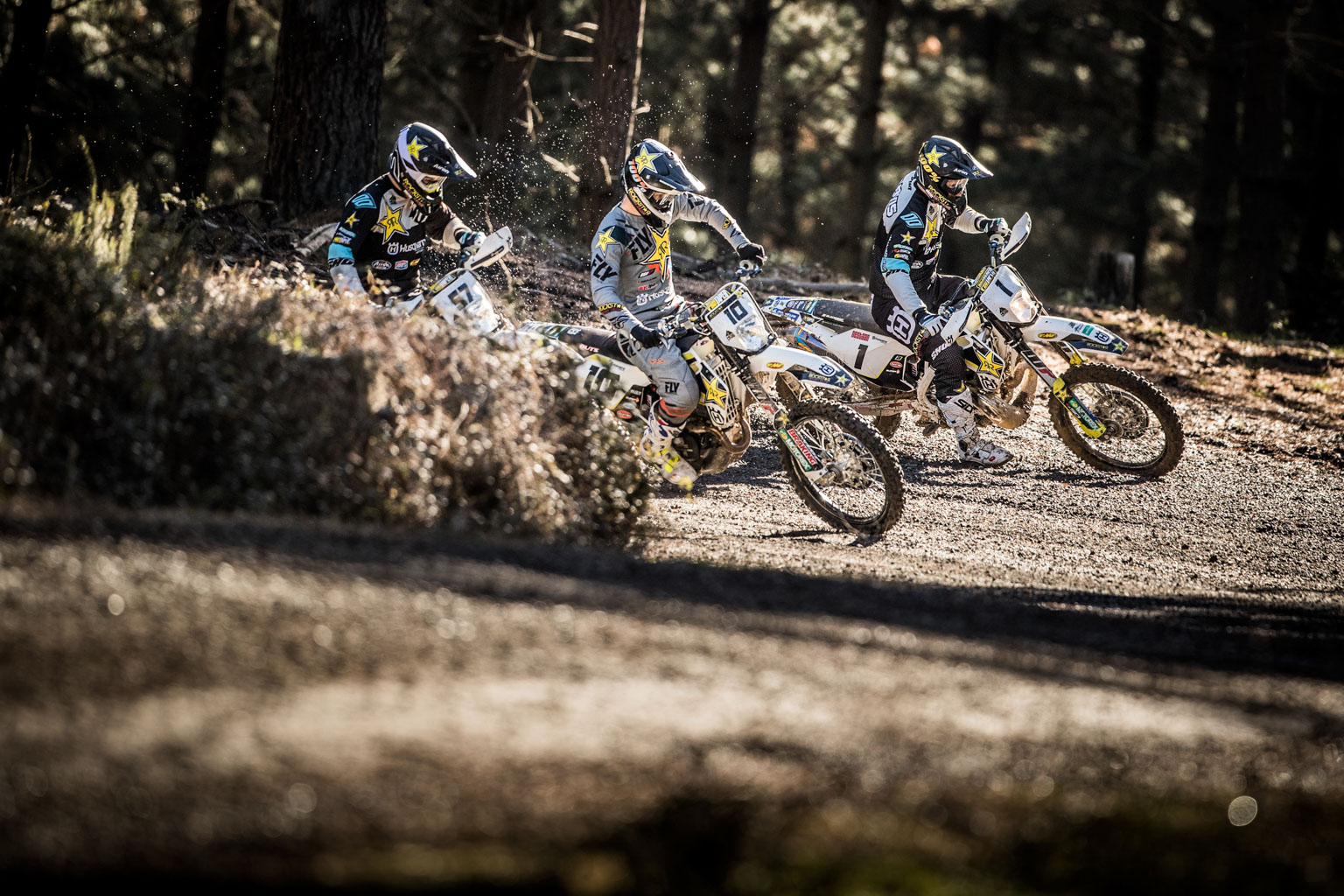 Factory Racing Husky Brits Jarvis and Bolt head official Husky team - MotoHead